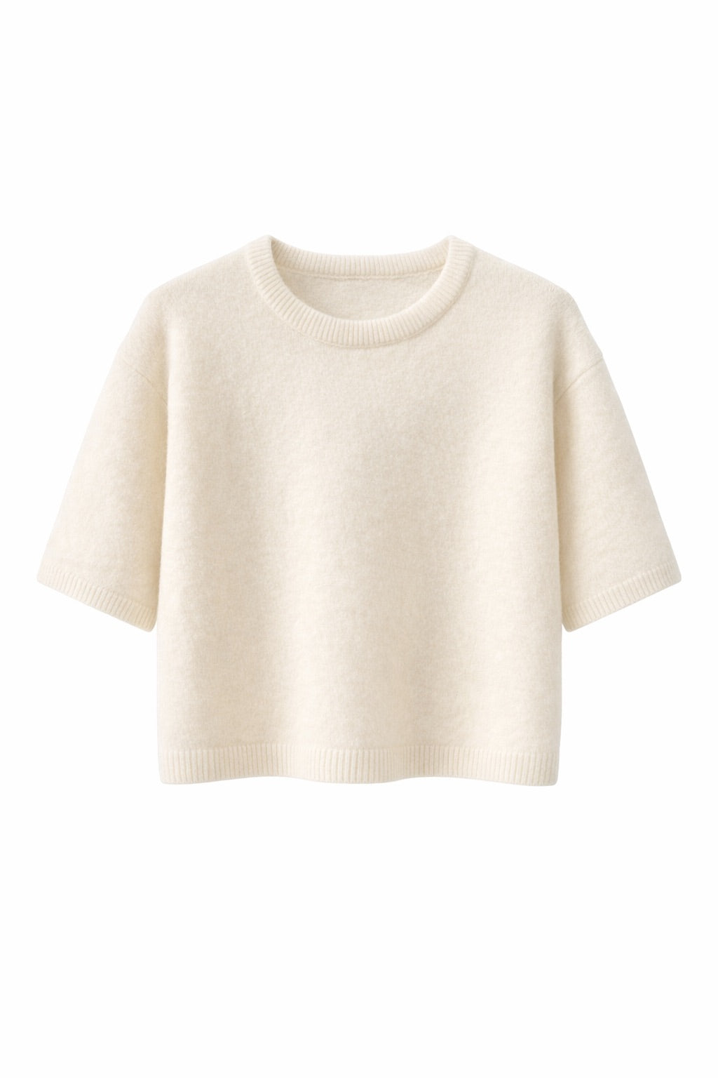 ALPACA BOXY T-SHIRT IVORY