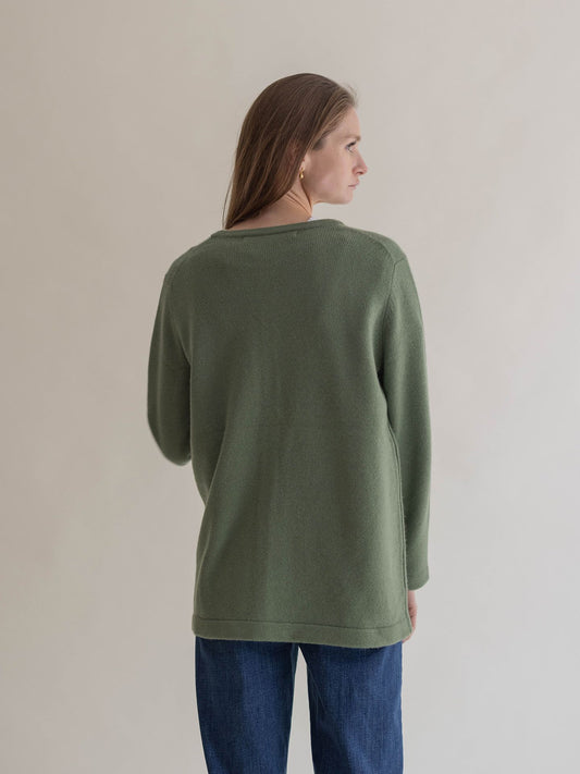 CASHMERE OVERSHIRT SAGE