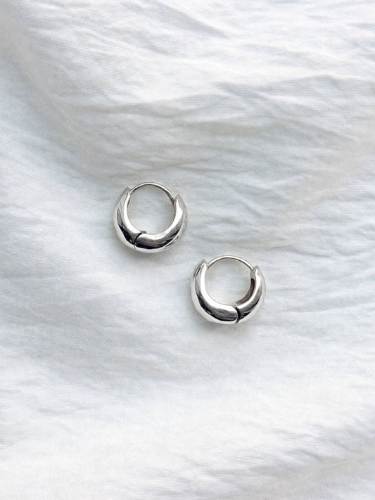 CHUNKY HOOPS SILVER