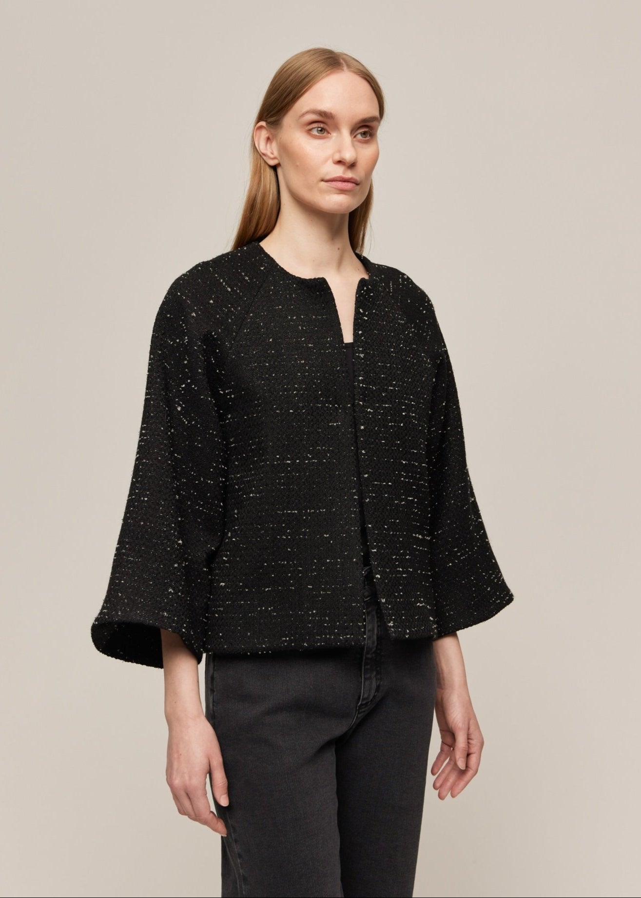 MARIA JACKET BLACK SHIMMER