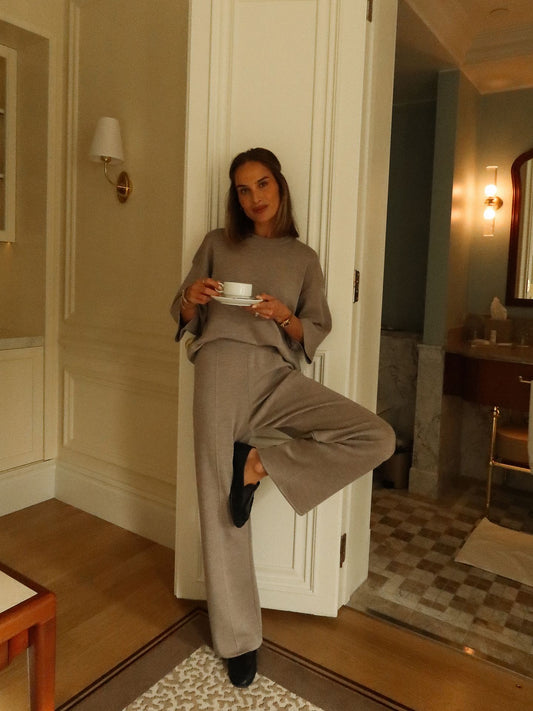 MERINO LOUNGE PANTS OATMEAL
