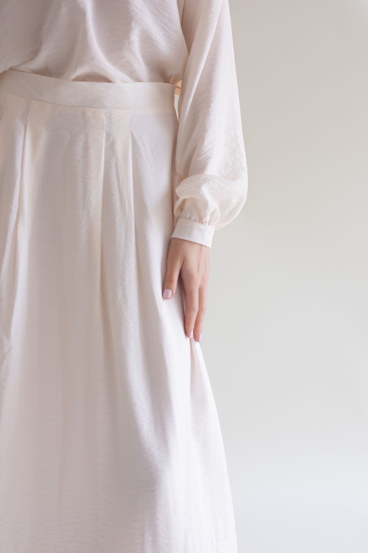 MIDI SKIRT VANILLA