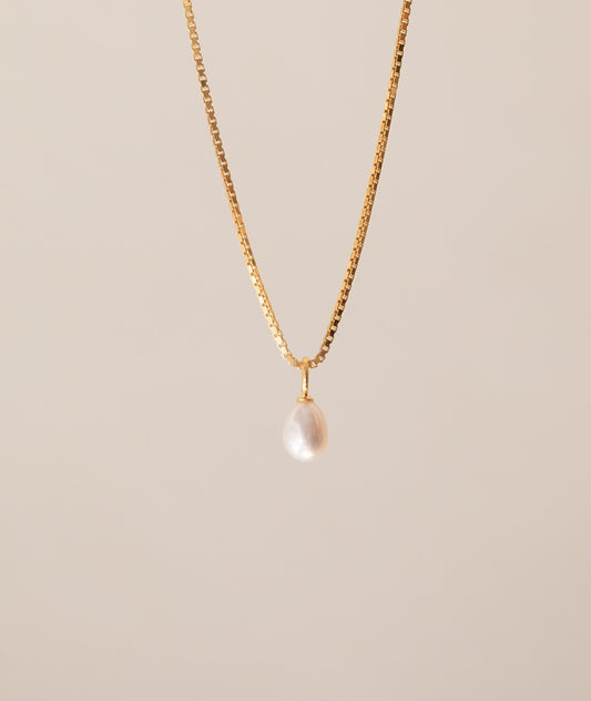 PEARL DROP PENDANT GOLD