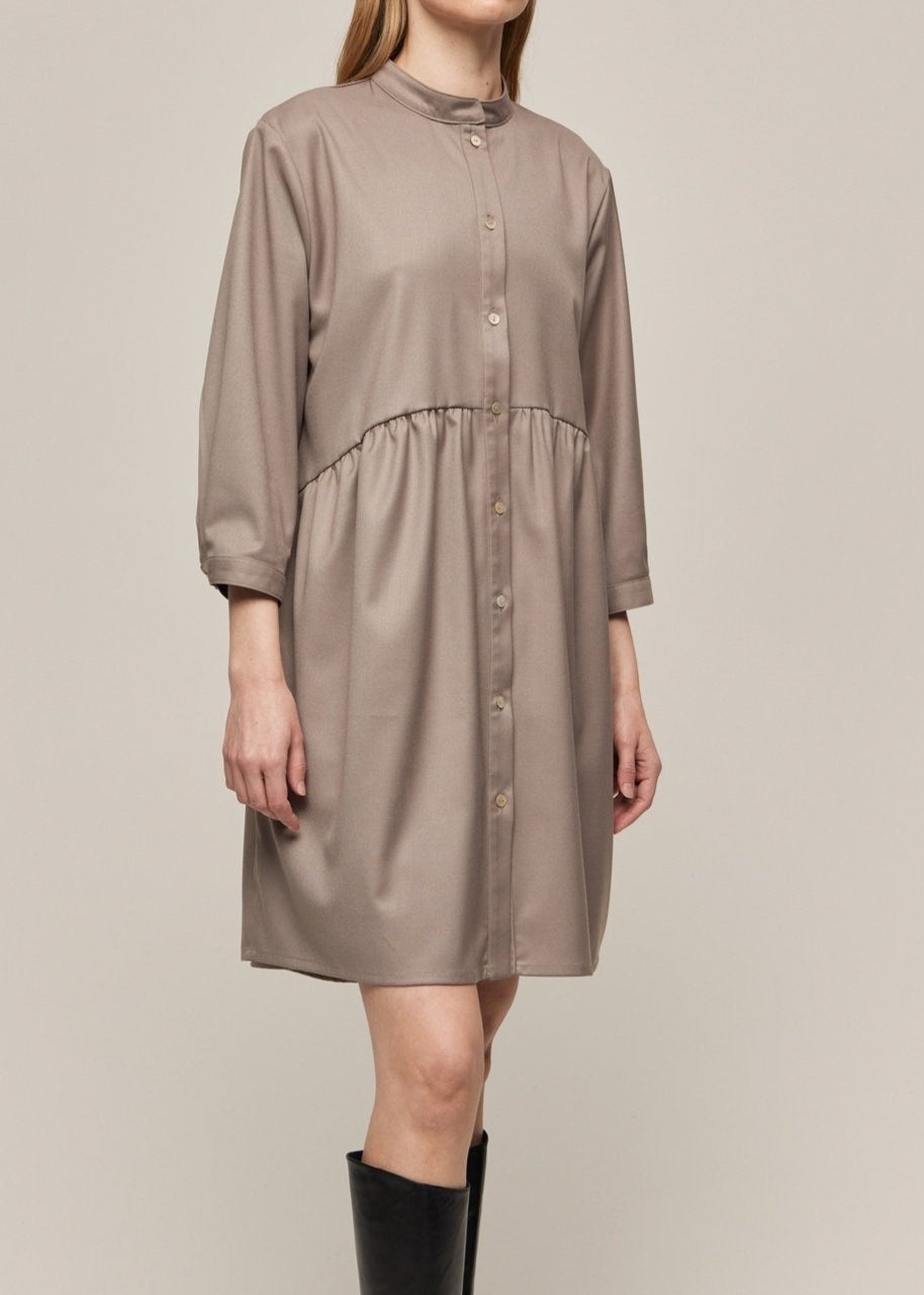 SHIRT DRESS OYSTER