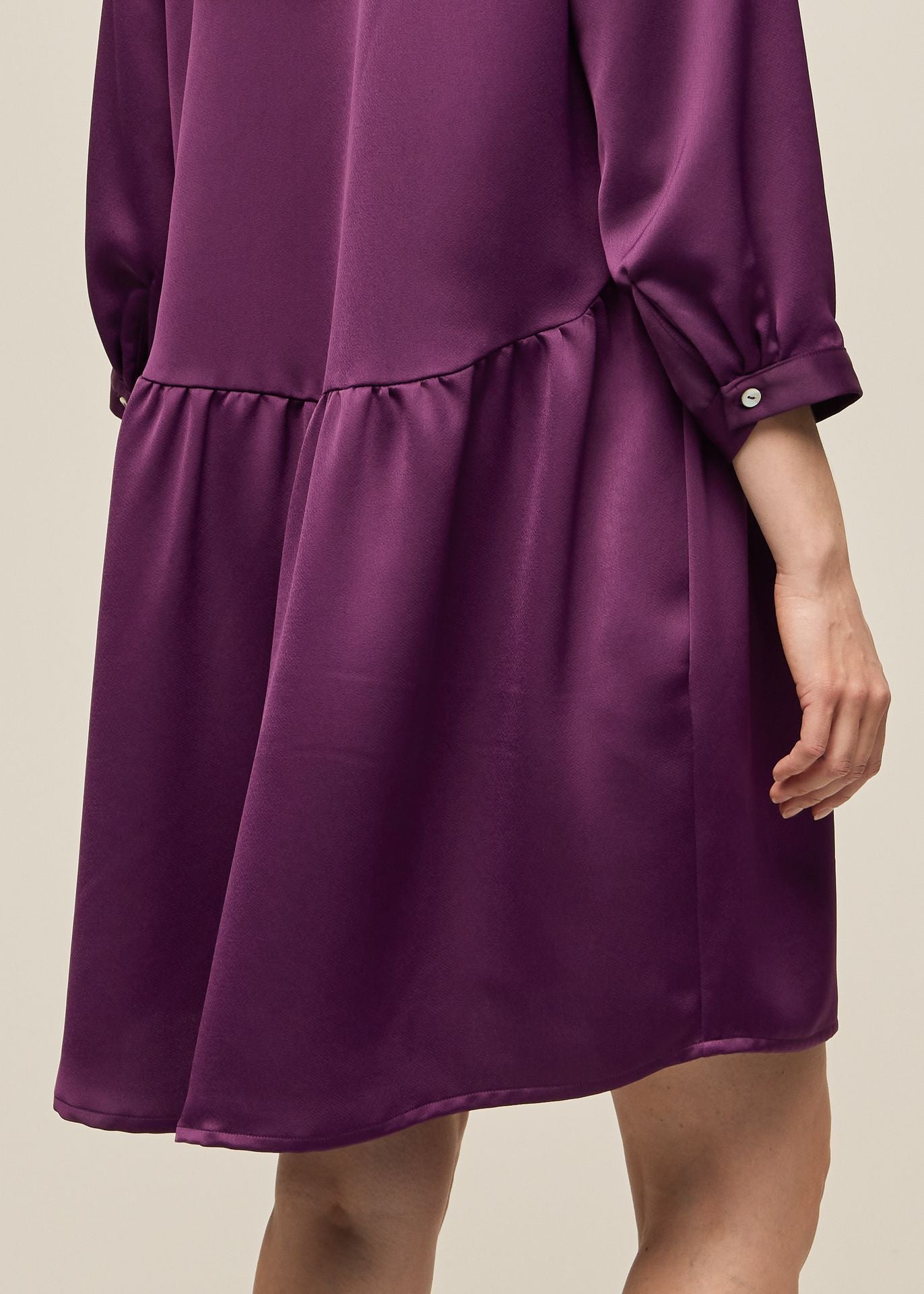 SHIRT DRESS PLUM