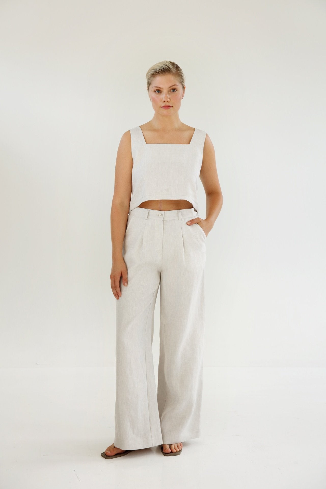 TASHA LINEN TROUSERS