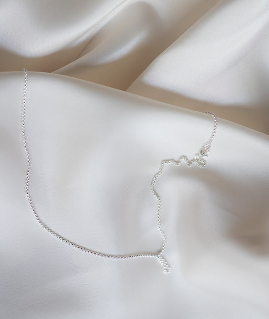 ROLO CHAIN NECKLACE 18 INCH SILVER