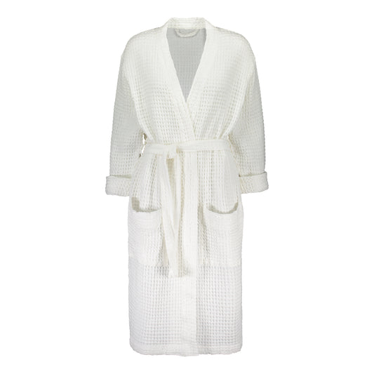 WAFFLE BATHROBE WHITE
