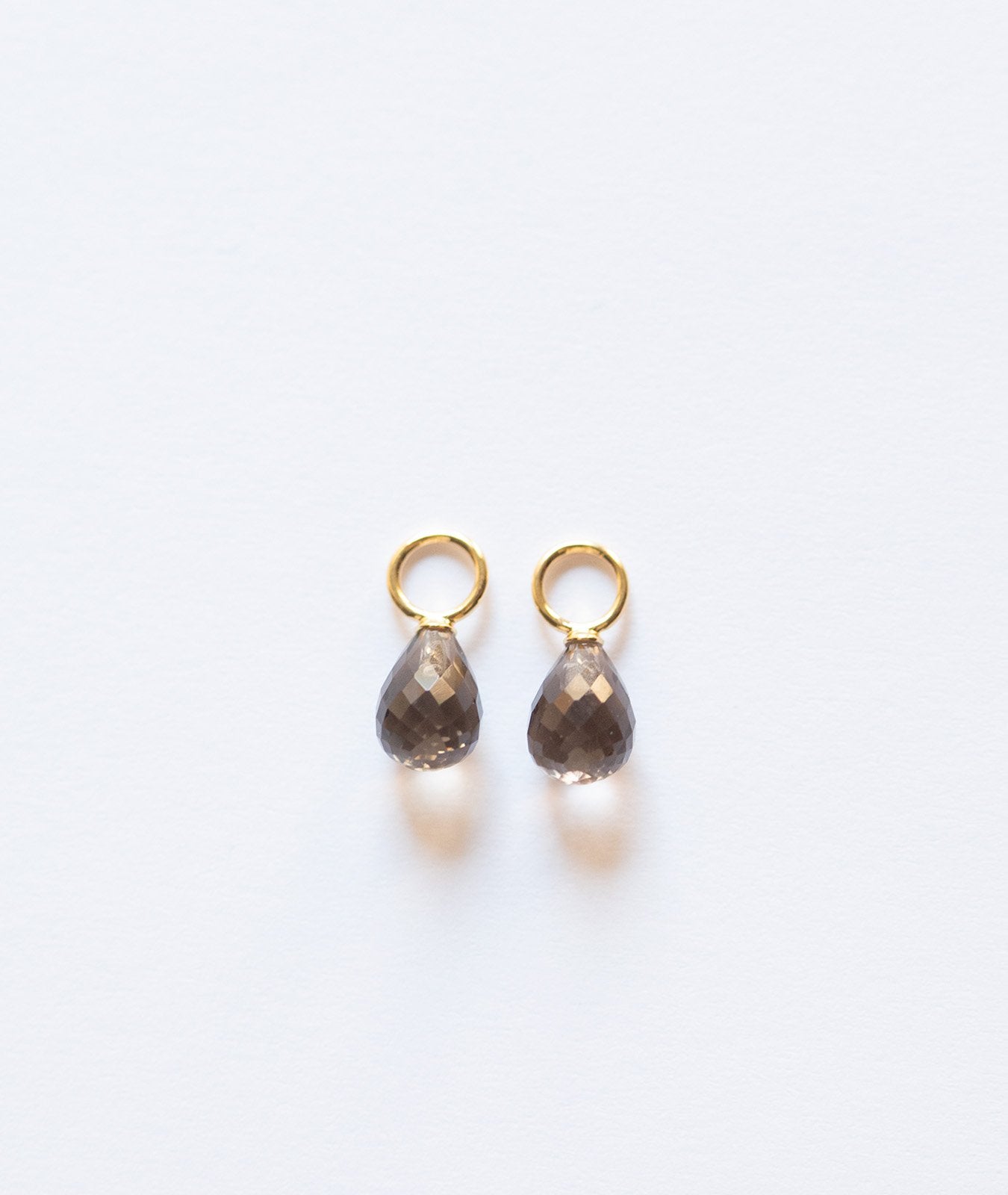 ADD-ON SMOKY QUARTZ DROP GOLD