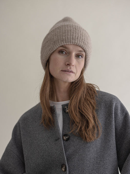 ALPACA BEANIE SAND
