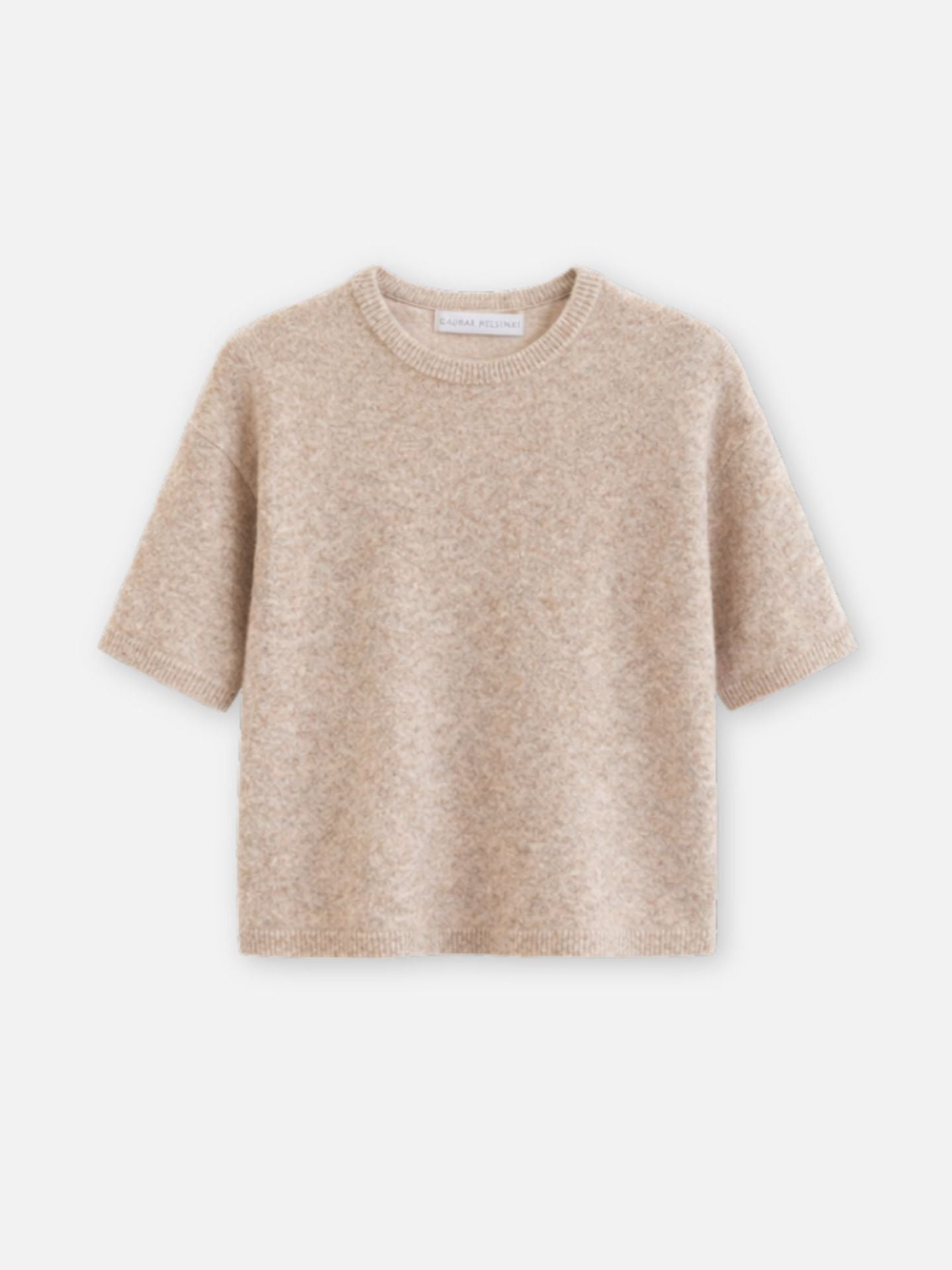 ALPACA BOXY T-SHIRT SAND