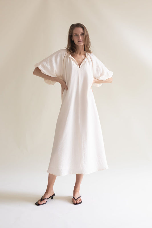 BALLOON SLEEVE DRESS