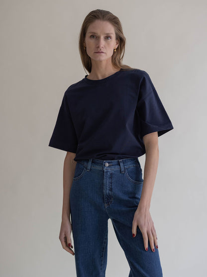 BOXY T-SHIRT NAVY