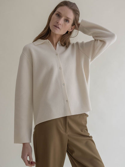 CASHMERE JACKET CREME