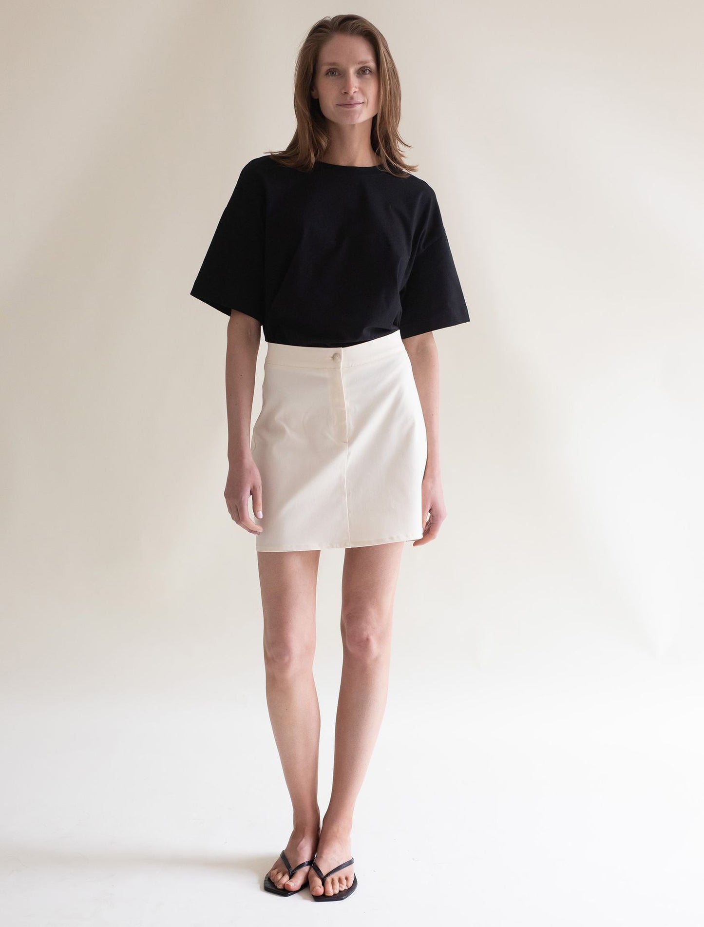 COTTON SKIRT OFF WHITE