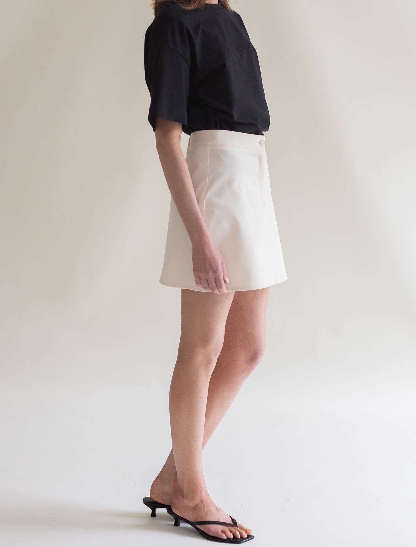 COTTON SKIRT OFF WHITE