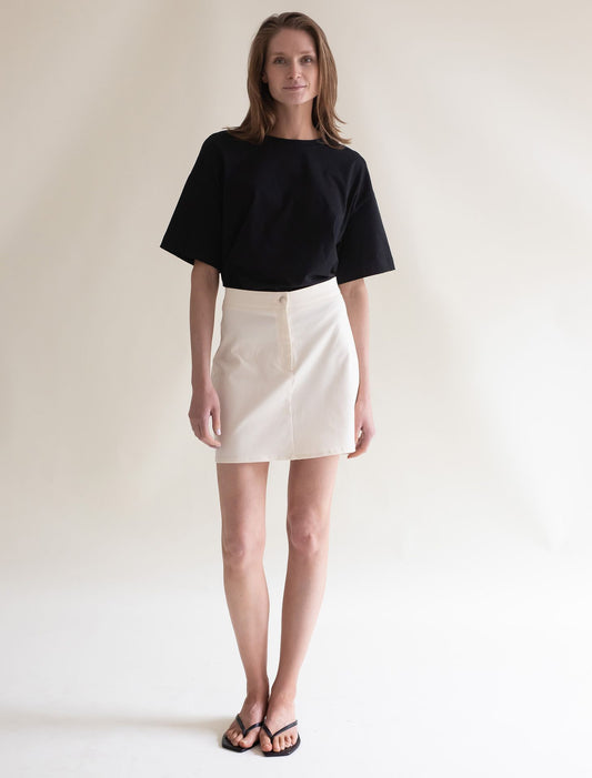 COTTON SKIRT OFF WHITE