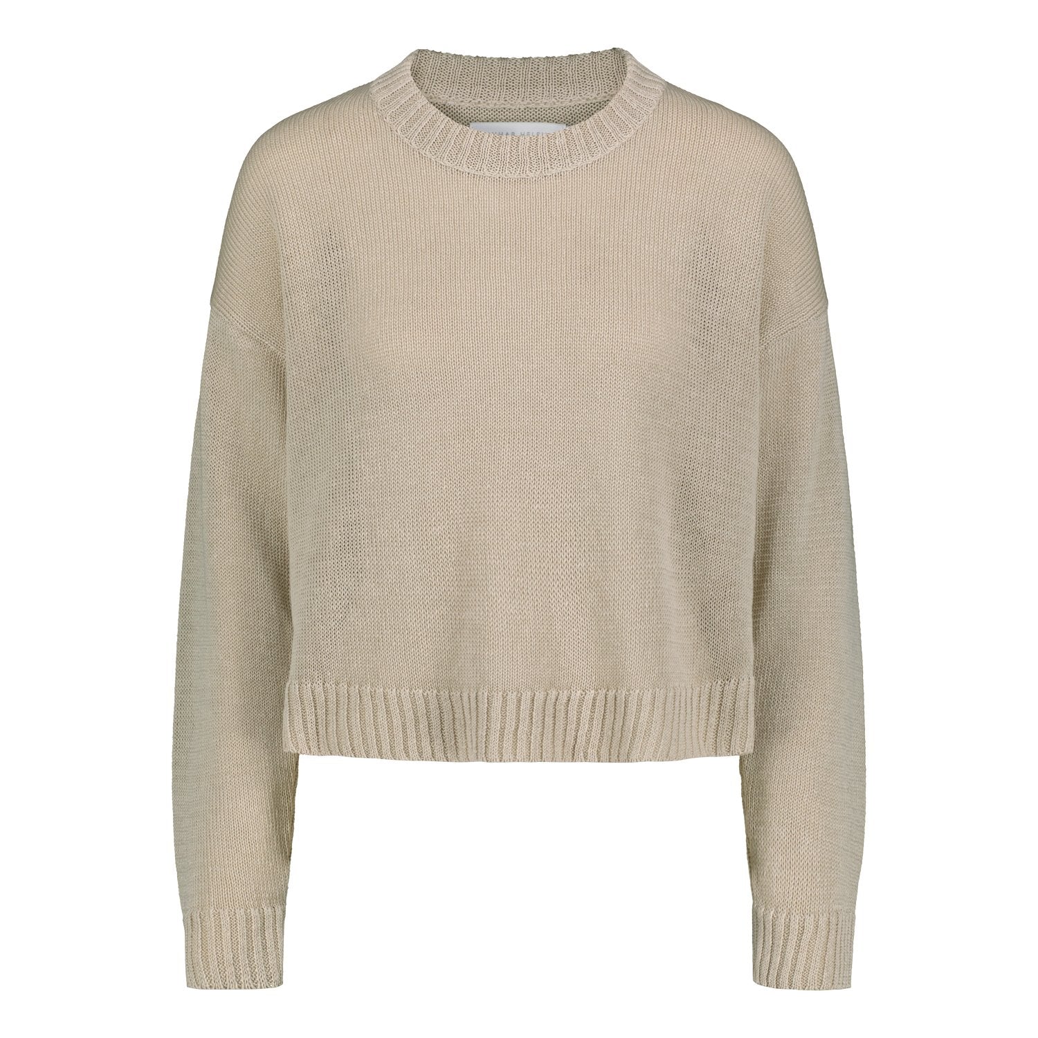 CREW NECK LINEN SAND