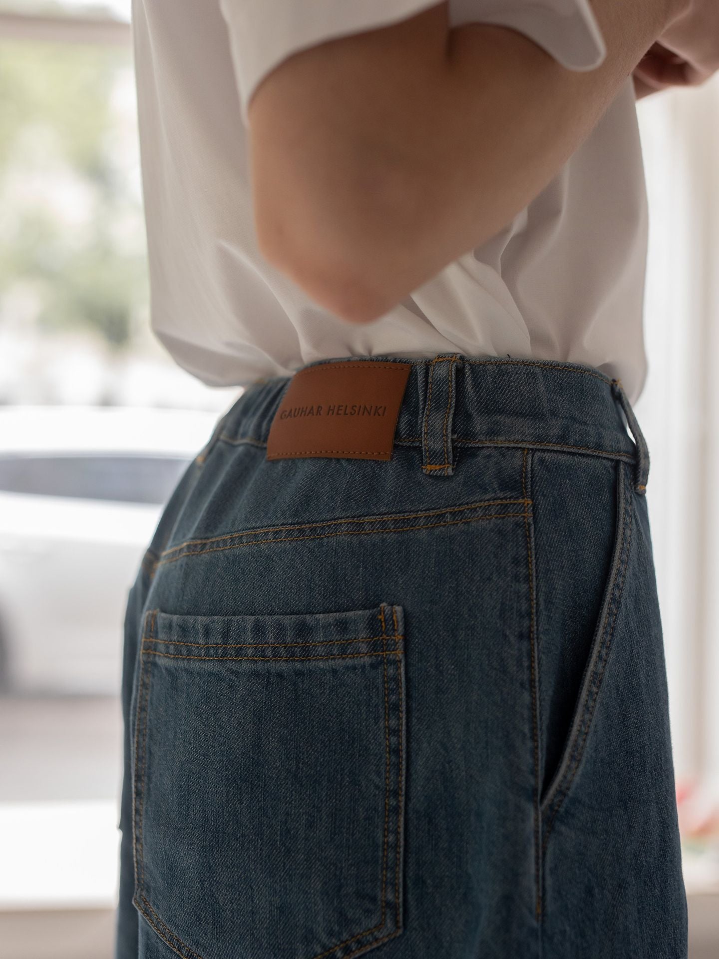 DENIM SHORTS SKY BLUE