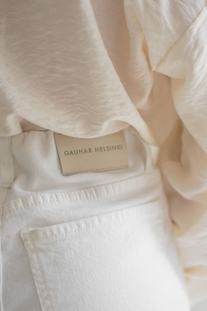 DENIM WIDE WHITE