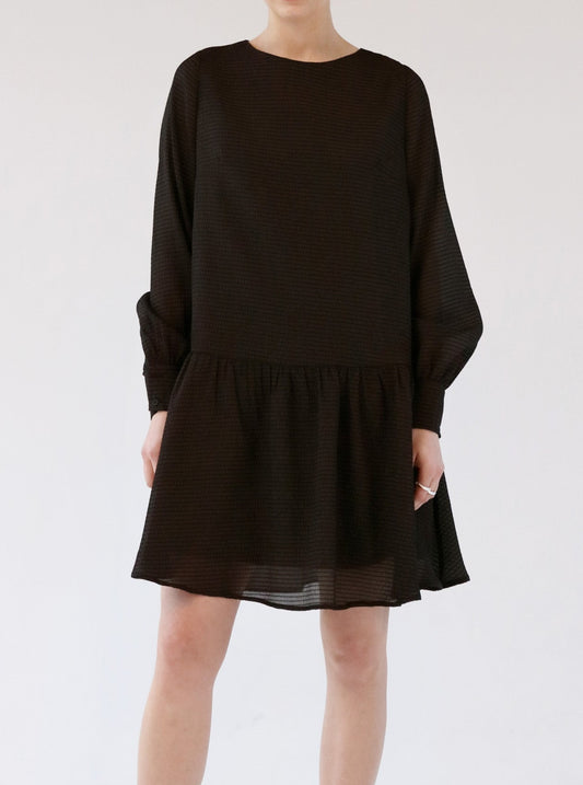 ORGANZA DRESS CHOCOLATE