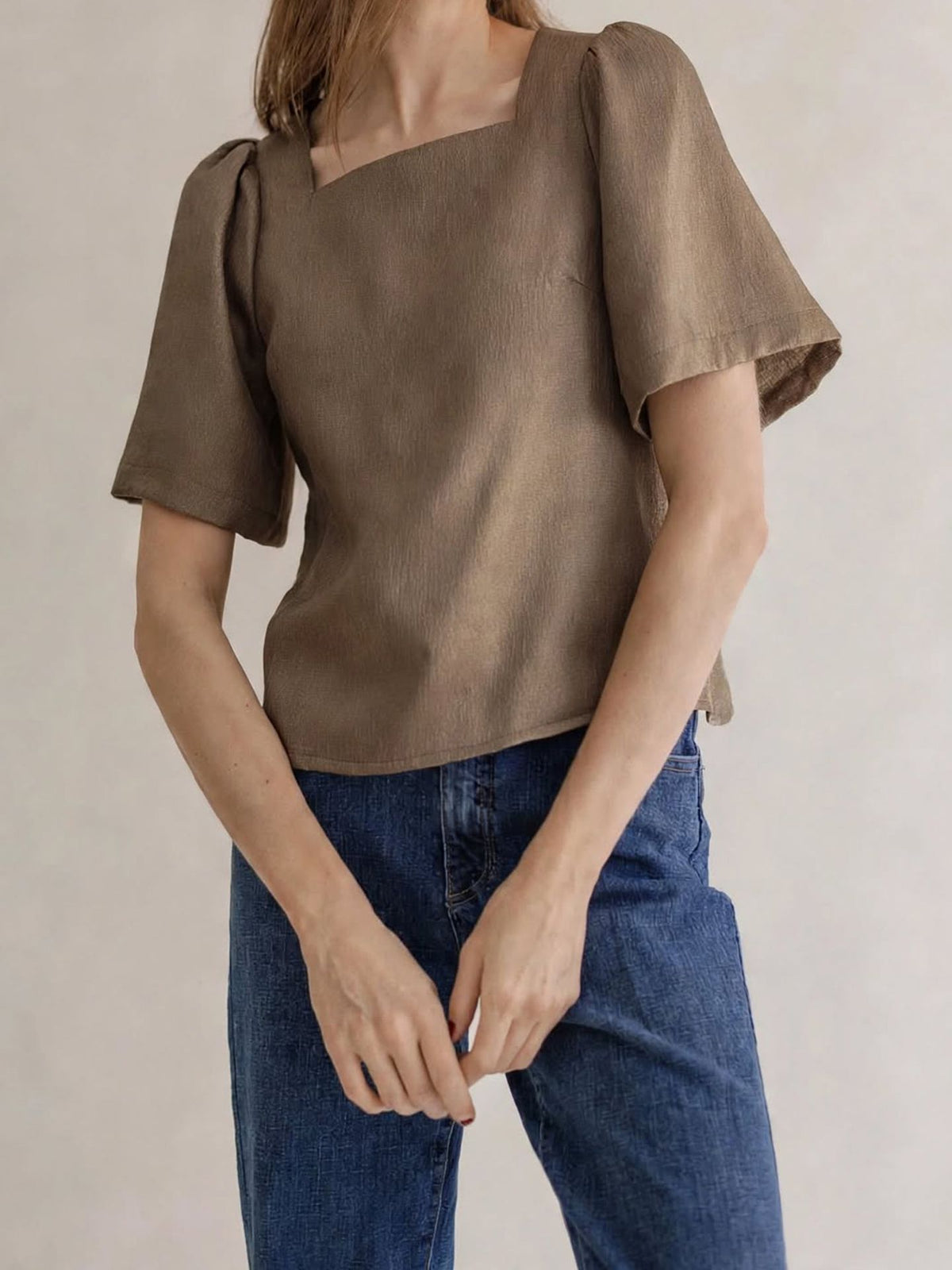 JULIA TOP TAUPE