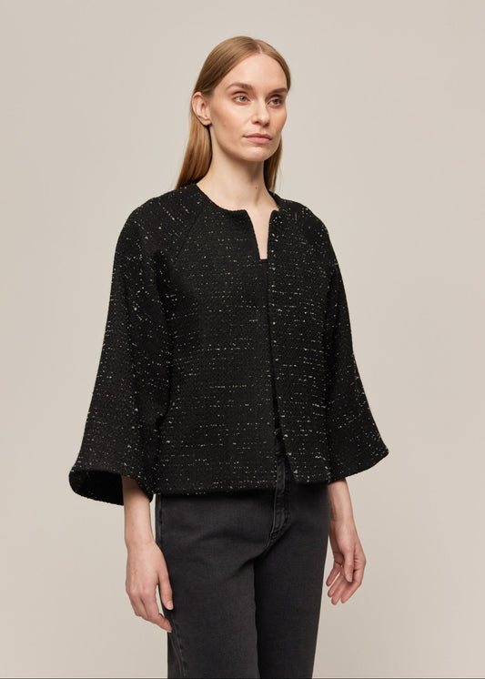 MARIA JACKET BLACK SHIMMER