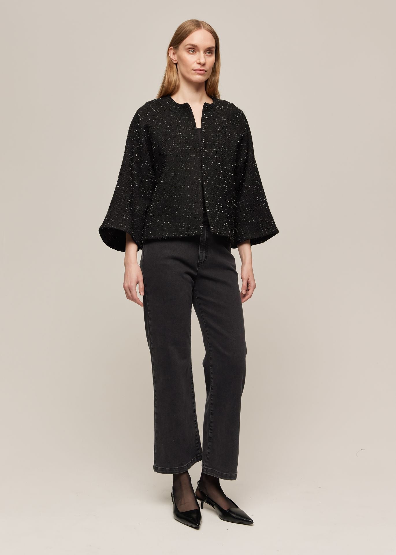 MARIA JACKET BLACK SHIMMER