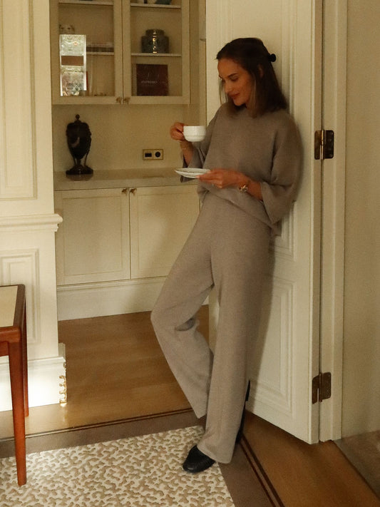 MERINO BOXY T-SHIRT OATMEAL
