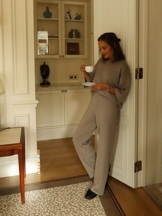 MERINO LOUNGE PANTS OATMEAL