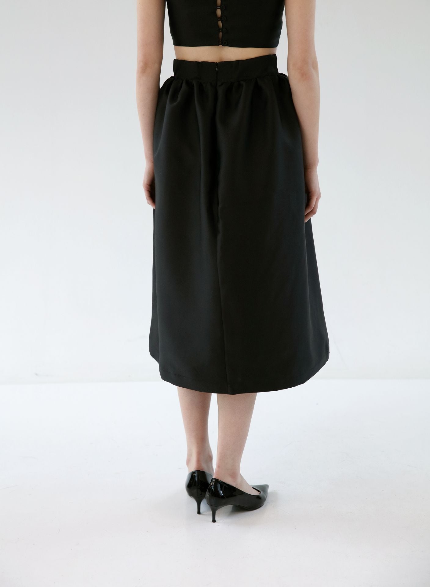 MIDI SKIRT BLACK