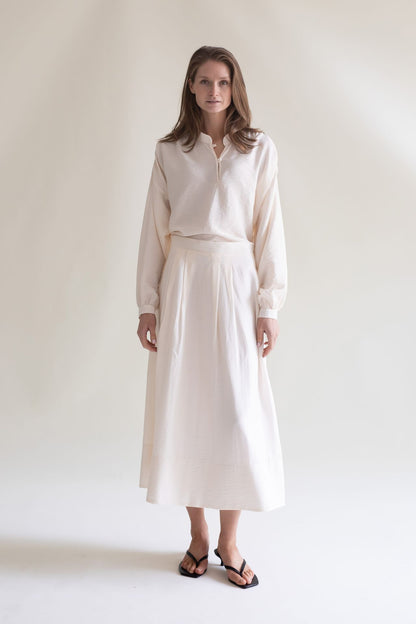 MIDI SKIRT VANILLA