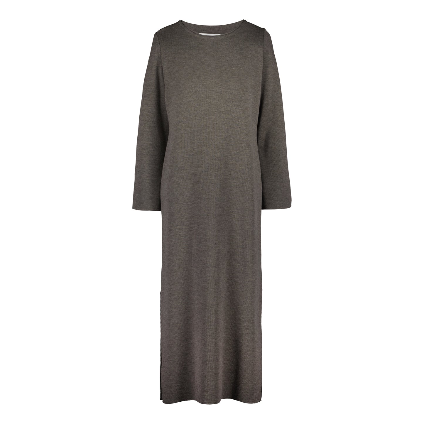 MERINO DRESS COFFEE