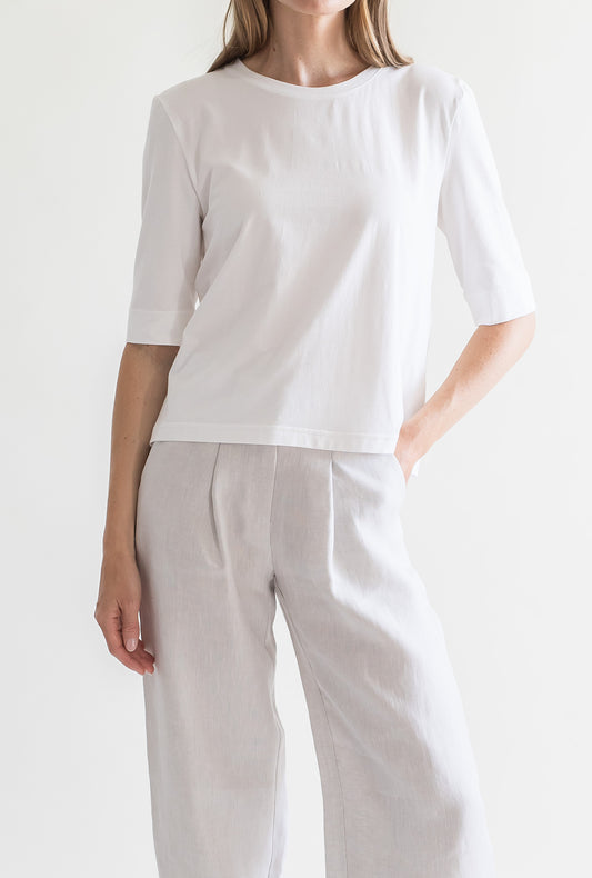 O-NECK T-SHIRT WITH LONG SLEEVE