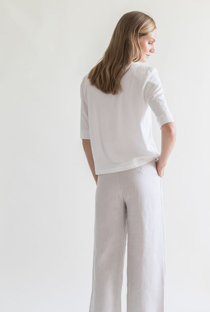 O-NECK T-SHIRT WITH LONG SLEEVE
