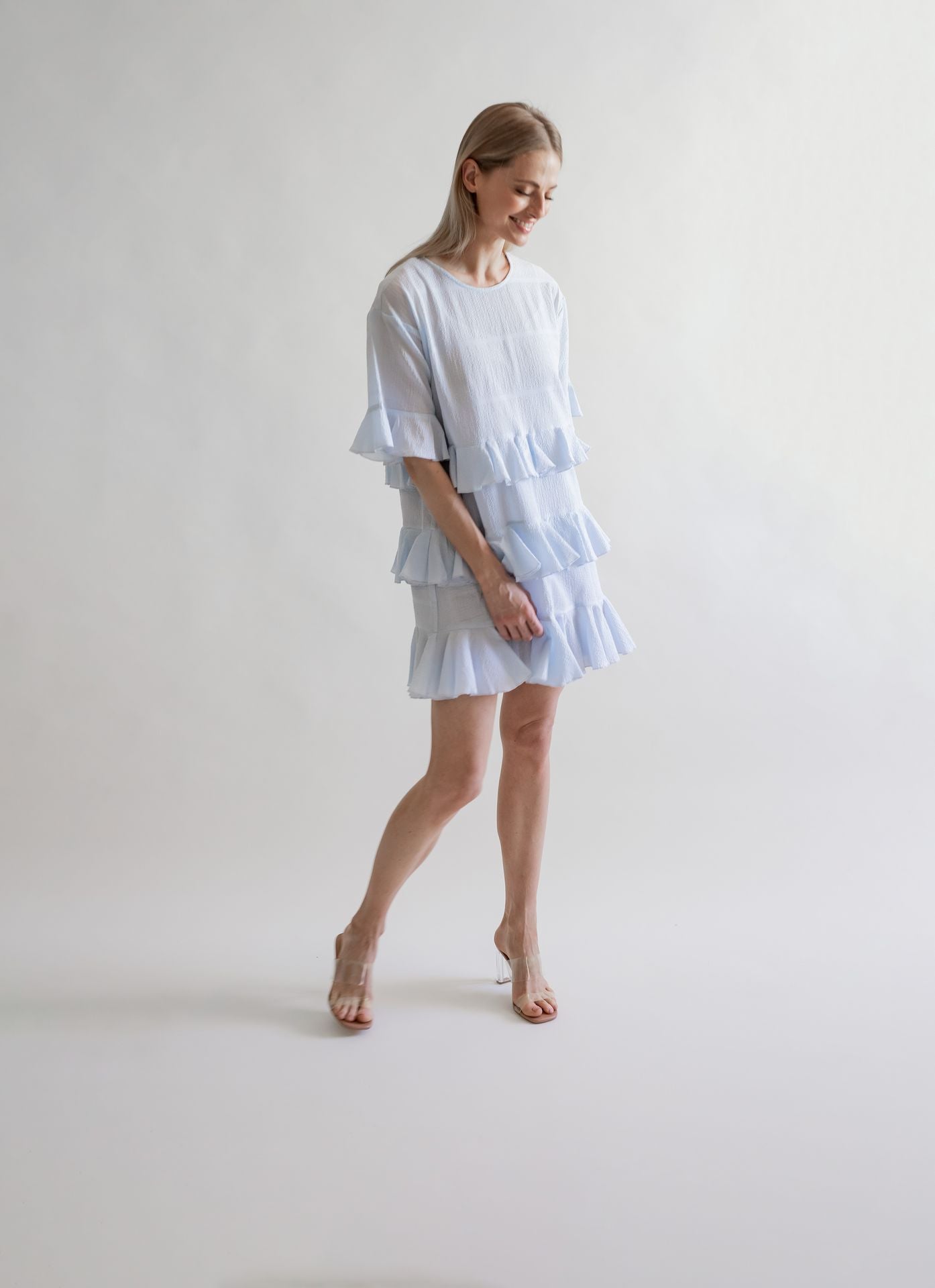 PAOLA DRESS LIGHT BLUE
