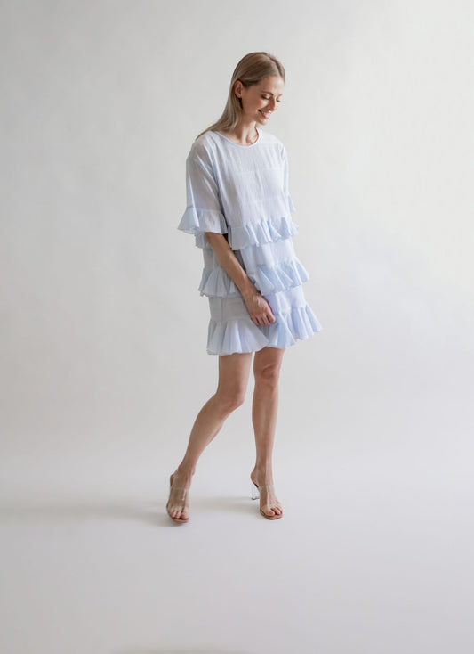 PAOLA DRESS LIGHT BLUE