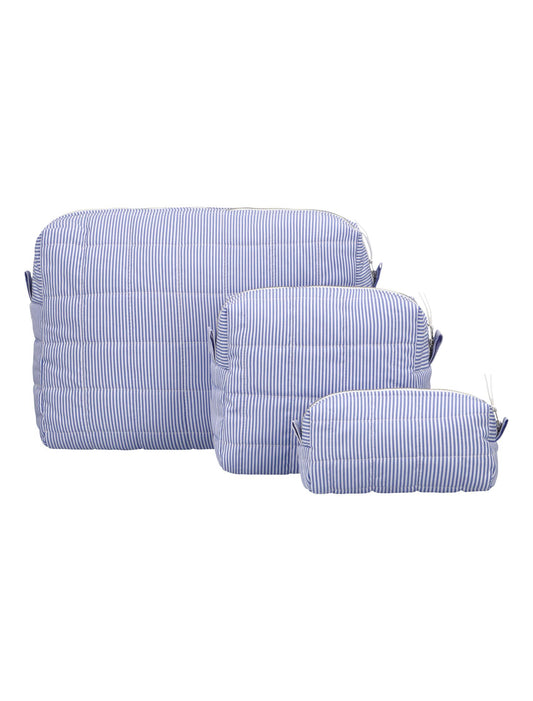 QUILTED COSMETIC BAG SKY LARGE