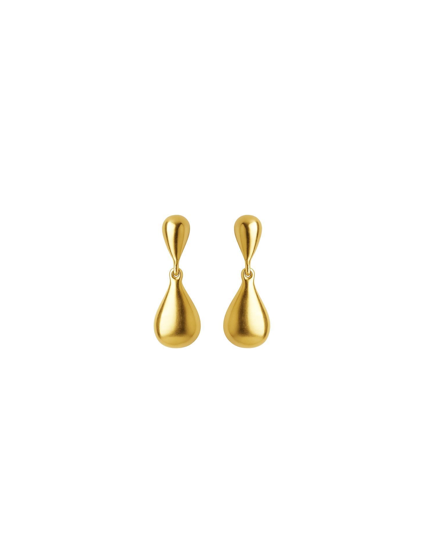 RAIN DROP EARRINGS GOLD