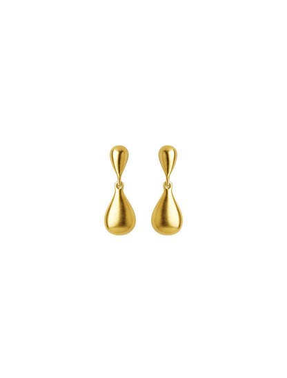RAIN DROP EARRINGS GOLD