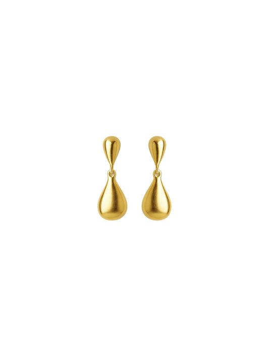 RAIN DROP EARRINGS GOLD