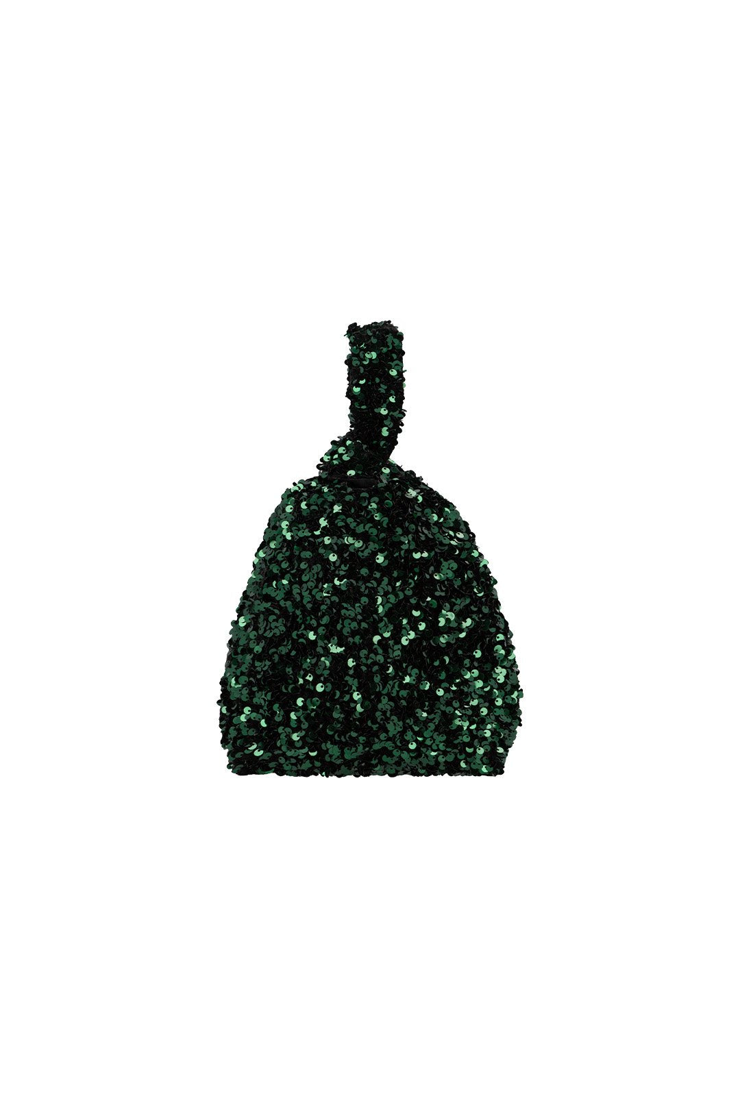 SEQUIN PURSE GREEN