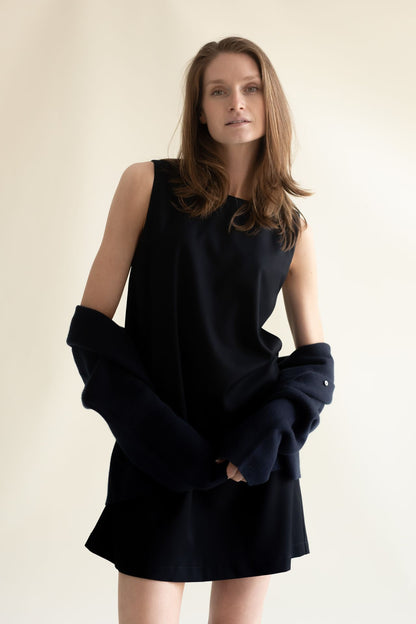 SHIFT DRESS NAVY