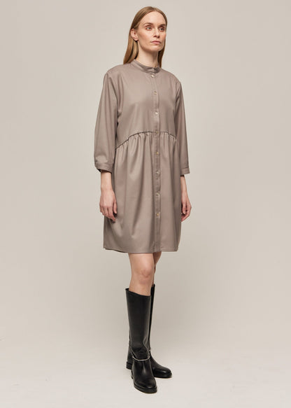 SHIRT DRESS OYSTER