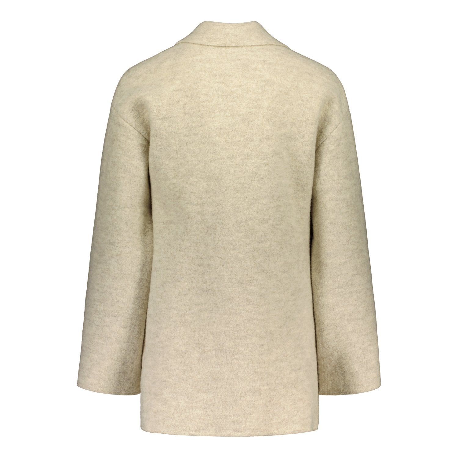 SHORT WOOL COAT BEIGE