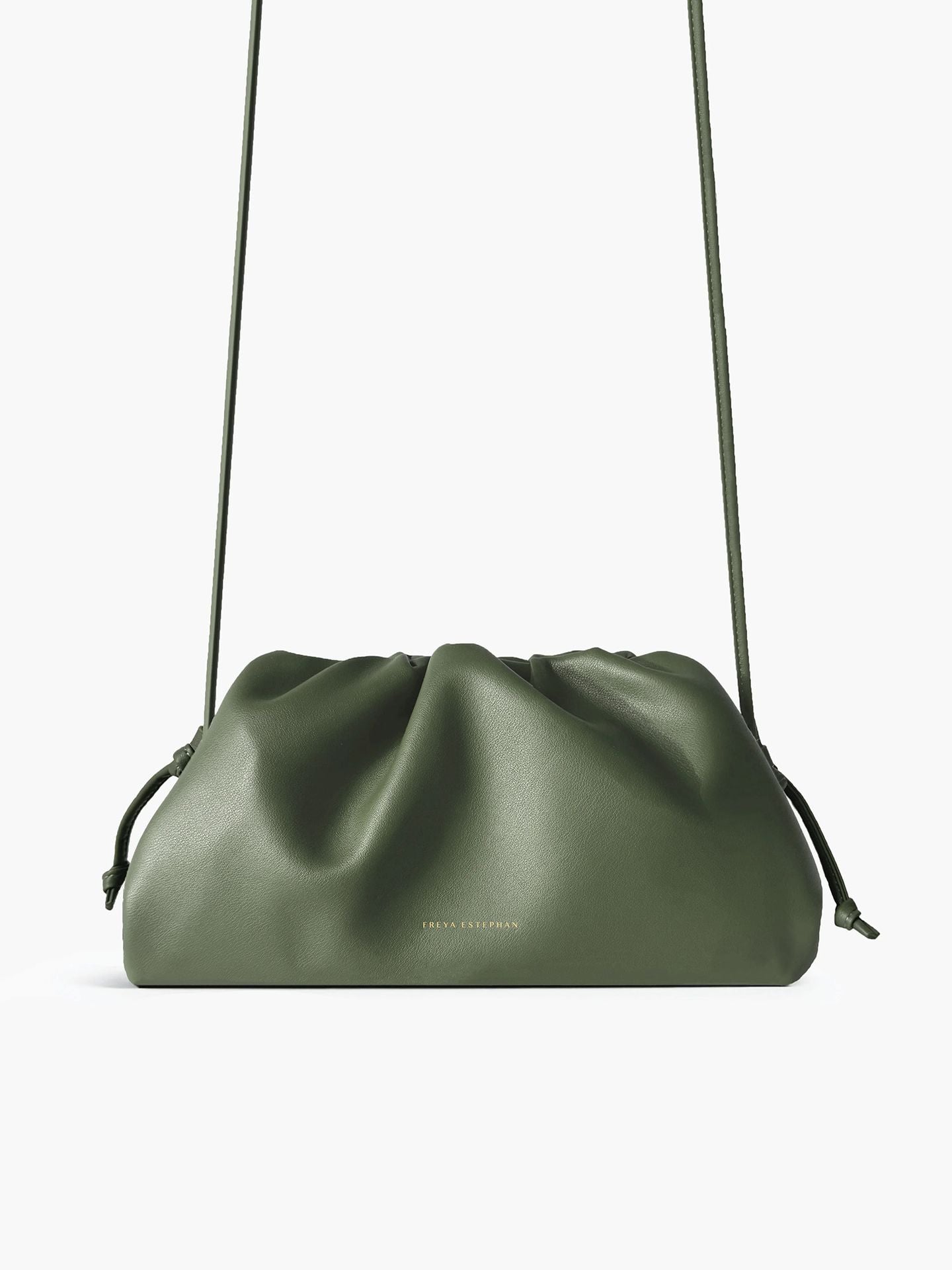 SMALL POUCH WITH STRAP OLIVE GREEN