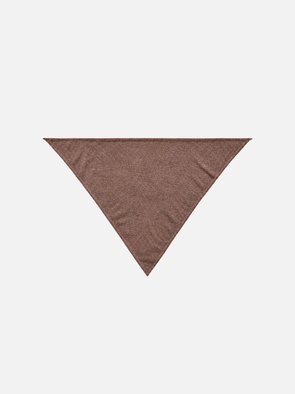 TRIANGLE SCARF CASHMERE ESPRESSO