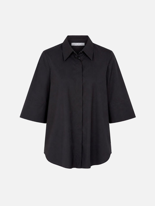 CLASSIC SHIRT W/TWIST BLACK