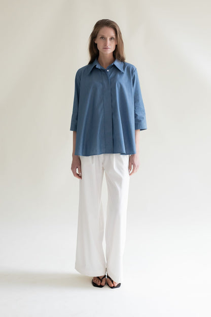 CLASSIC SHIRT W/ TWIST CLEO