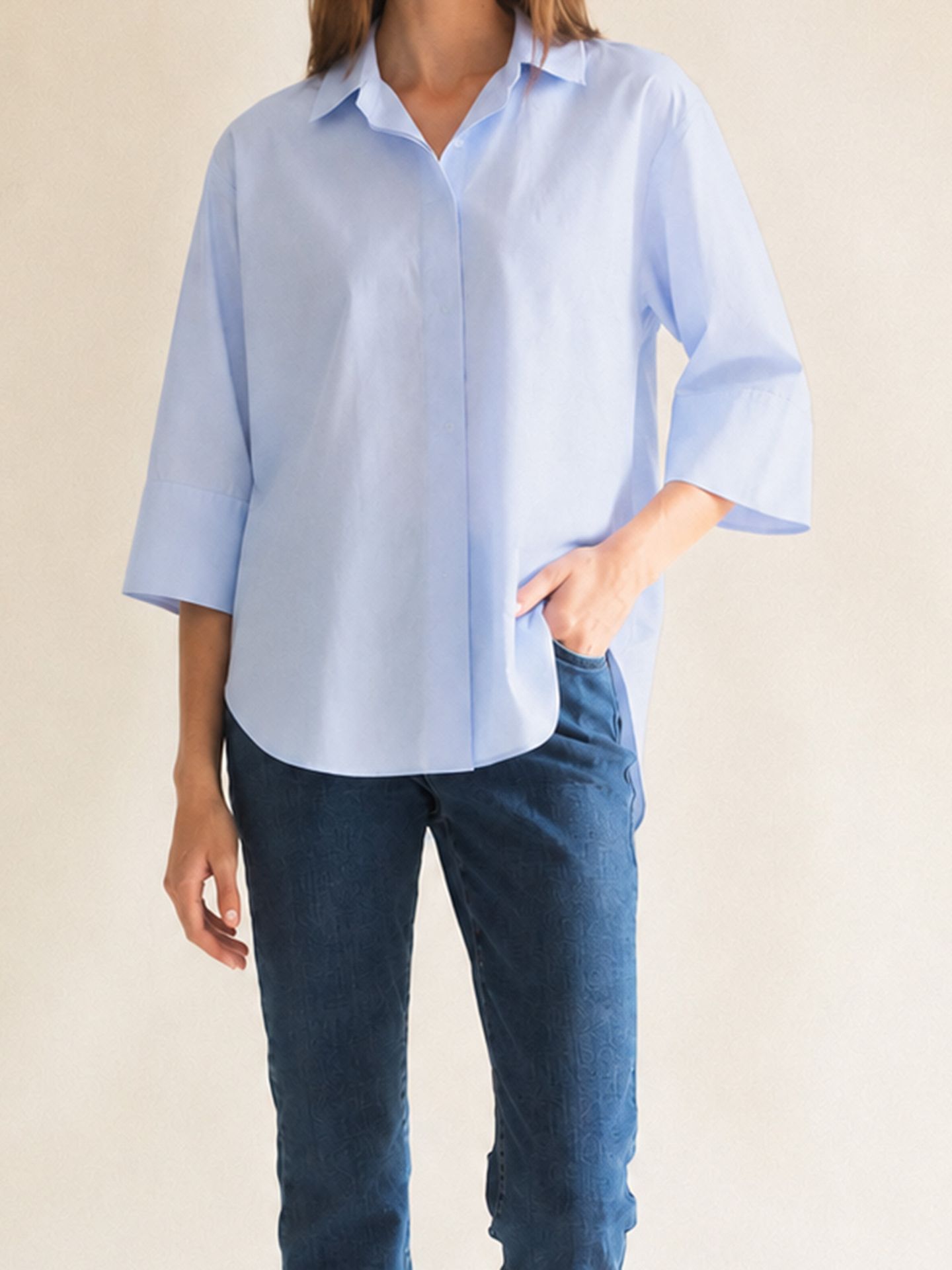 CLASSIC SHIRT W/TWIST HEAVEN